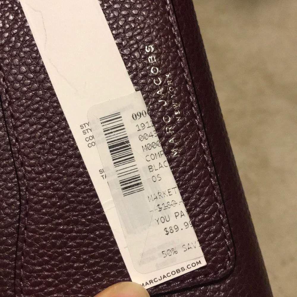 Marc Jacobs Wallet Purse In Burgundy - Picture 8 of 8